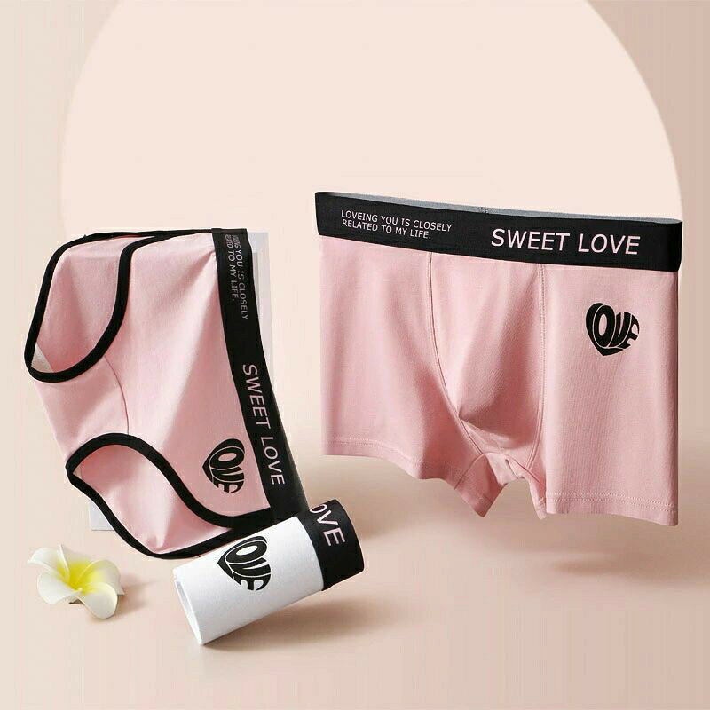 ONOFFshopのカップル ペア下着 おもしろ 下着 カップル 男女2着セット セクシー ペア 下着 ペア ヒップ ハンガー パンツ ブランド レディース ショーツ ペア ペアルック カップル 人気 お揃い レディース 30 代 40 人気 男性 下着 通販 メンズ 下着｜アングル2