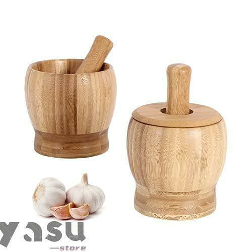 【商品仕様】すり鉢 +すりこぎ棒。サイズ： （外径×内径×高さ）約11.8×9.8×11cm、すりこぎ棒：2.7×13cm。 容量：460ml。素材：木製。【 優れた品質】持ち心地がとても良いし、もっとお洒落です。楠木板材、内外とも竹材質で制作され、丈夫で耐久性があり、変形しにくい。内椀を深くして、にんにく缶をスタンプして、桶体を厚くして、快適な手触りを深くして、研磨が楽である。【ユニークなデザイン】蓋は付属しますので、作業中に食材の屑が飛散する心配なく、すり鉢の周りがすっきり！くずや粉は残りにくいので、使用後もきれいに洗えます。シンプルなデザインは、清潔感があり、どんなキッチンにもマッチします。【適用範囲】にんにく、漢方薬、雑穀、スパイス、ナッツなどのすり潰しや研磨に最適であり、離乳食作りにちょうどいい大きさです。このすり鉢とすりこぎ棒は多用途で、料理、香辛料、調味料のすりつぶしや、唐辛子、コーヒー豆、マッシュポテトに使用でき、離乳食を作る際にも使用できます。【安心できる品質保証】水中に長時間浸すのはお避け下さい。ひび割れなどの劣化に繋がる場合がありま