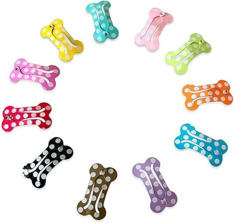 Hairpins - ペット ヘアピン ペット髪飾り 猫用髪飾り 犬用髪飾り ペットヘアクリップ 頭飾り 小型犬用ヘアピン 着脱が簡単 パッチン留め ペット 髪 アクセサリー 犬用 猫用 ペット用品 11個入り