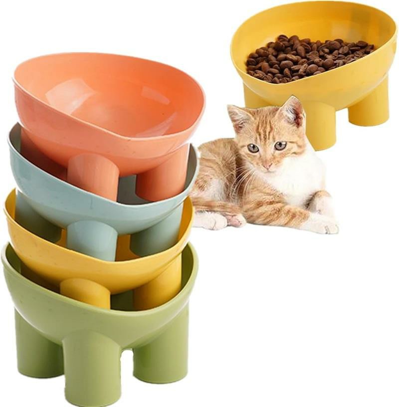 Tableware - ペットボウル ペット用食器 猫 食器 水飲み 犬 フードボウル 猫用食器ボウル 給餌用 食べやすい 頸椎保護 犬用食器 給餌用 飲み物 猫と犬の食事用ボウル 水筒 脚付き お手入れ簡単 ペット用品 スタンド 吐き戻し防止 犬 ボウル ペット食器 傾斜 斜め