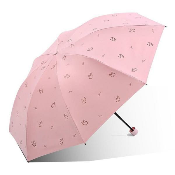 ONOFFshopのレディース uvカット 完全遮光 折りたたみ 晴雨兼用 8本骨 軽量 UVカット熱中症対策 紫外線カット 折り畳み傘 ギフト｜アングル2