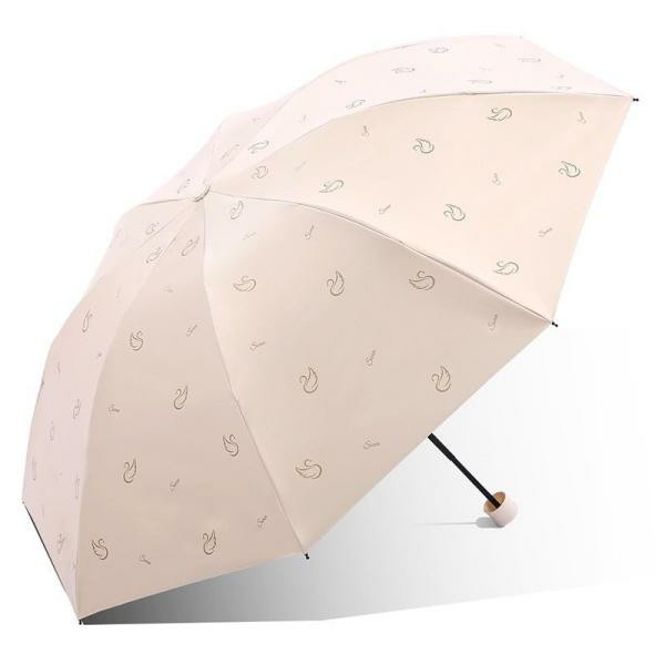 ONOFFshopのレディース uvカット 完全遮光 折りたたみ 晴雨兼用 8本骨 軽量 UVカット熱中症対策 紫外線カット 折り畳み傘 ギフト｜アングル3
