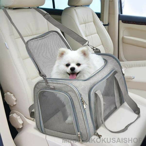 メッシュ いぬ ペットキャリー ペットキャリーバッグ ショルダー 小型犬 ペット バ...