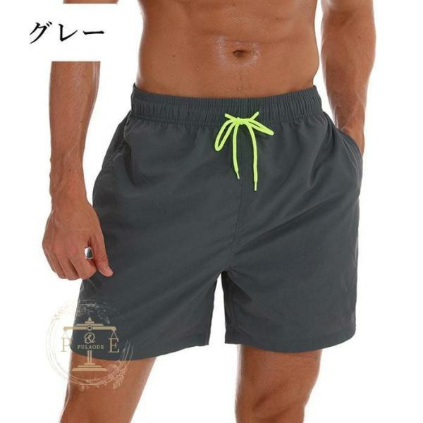 水着 メンズ メッシュインナー付 ショートパンツ 速乾 サーフパンツ 水陸両用 短パ...