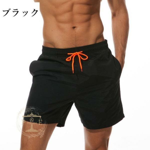 水着 メンズ メッシュインナー付 ショートパンツ 速乾 サーフパンツ 水陸両用 短パ...