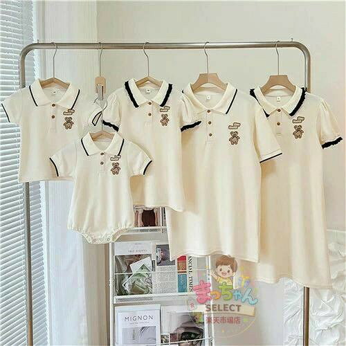 親子 ペアルック tシャツ ワンピース 夏服 親子コーデ 親子ペアtシャツ 半袖 コーデ 夏 tシャツ 家族 お揃い tシャツ ブランド 大人