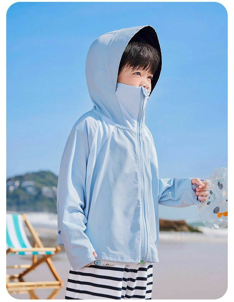 子供 UVカット パーカー キッズ ラッシュガード ひんやり 涼感 つば付き ベビー服 ...