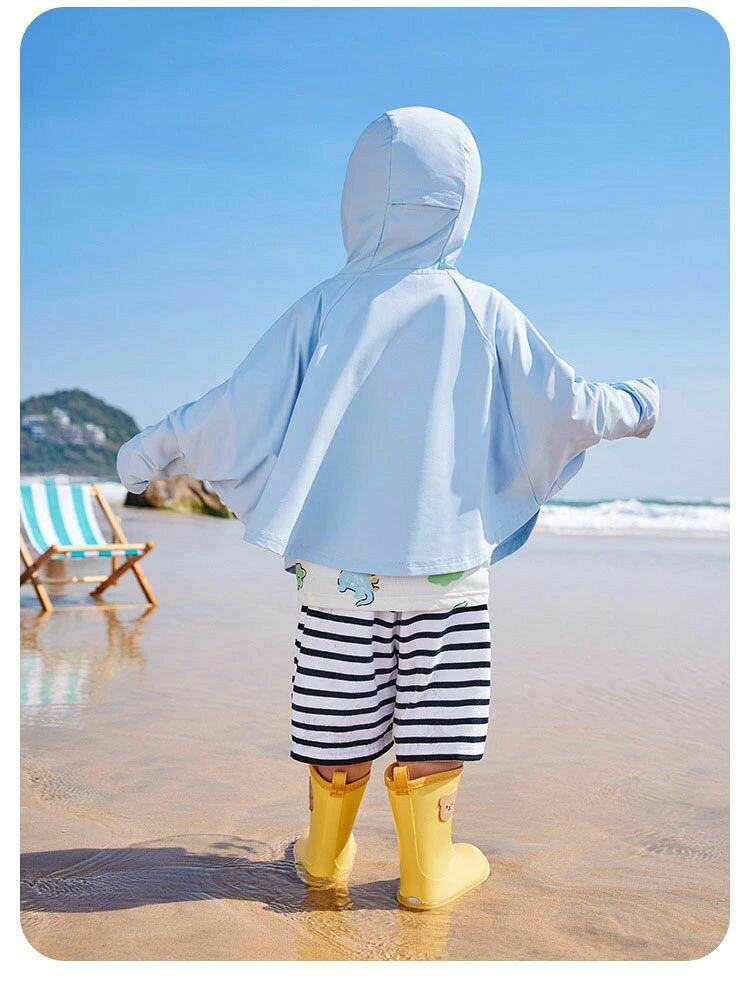 子供 UVカット パーカー キッズ ラッシュガード ひんやり 涼感 つば付き ベビー服 ...