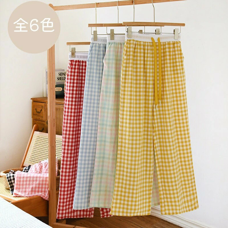 ルームパンツ レディース 春 夏 秋 全6色 綿100％ 10分丈 M L XL 柔らか ルームウ...