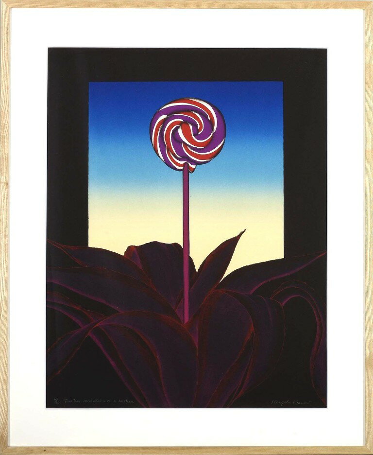 七尾謙次郎 「又一つの変化」 リトグラフ