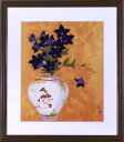 岩田正巳 「花と古伊万里」 木版