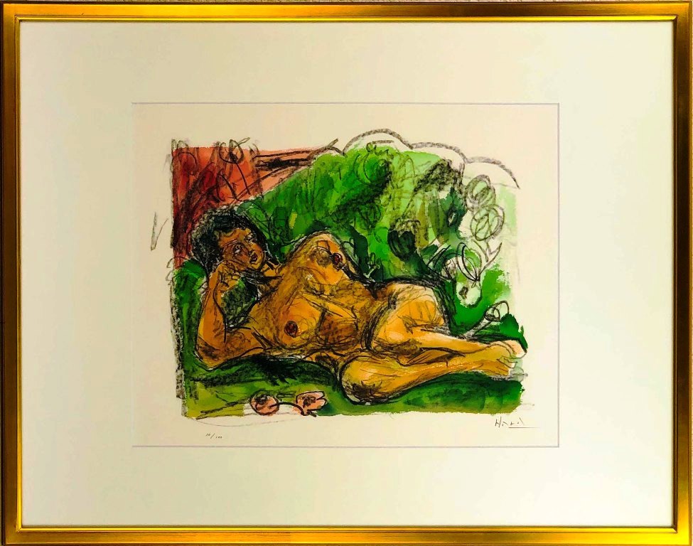 原 精一 「裸婦」 リトグラフ