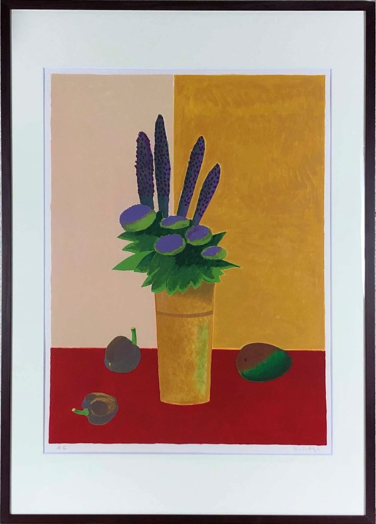 小杉小二郎 「果物のある静物」 リトグラフ