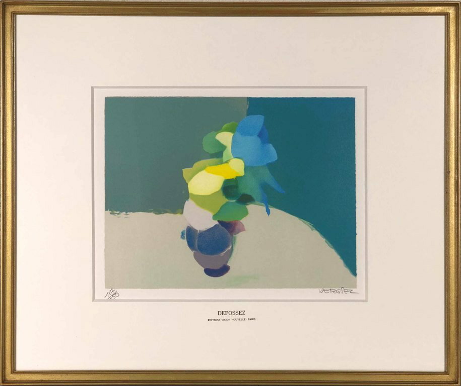 アルフレッド・デフォッセ 「黄色のハーモニー」 リトグラフ