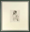 小磯良平 「女」 銅版画