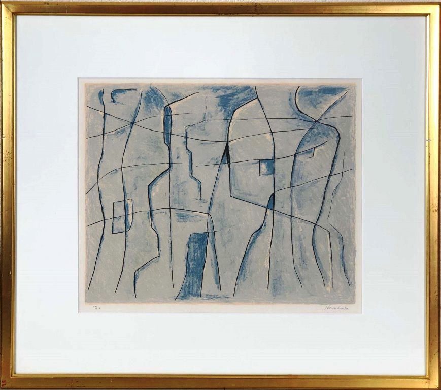 難波田龍起 「作品 II」 リトグラフ