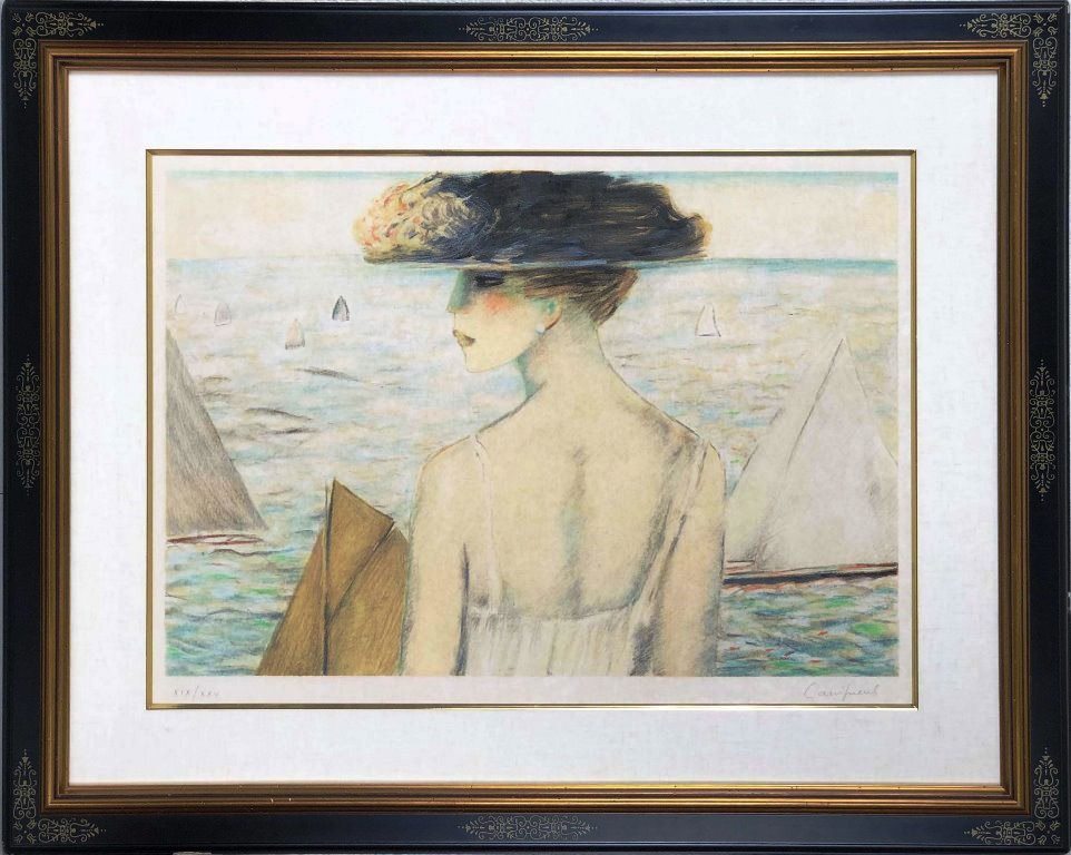 J・P・カシニョール 「レガッタ」 リトグラフ