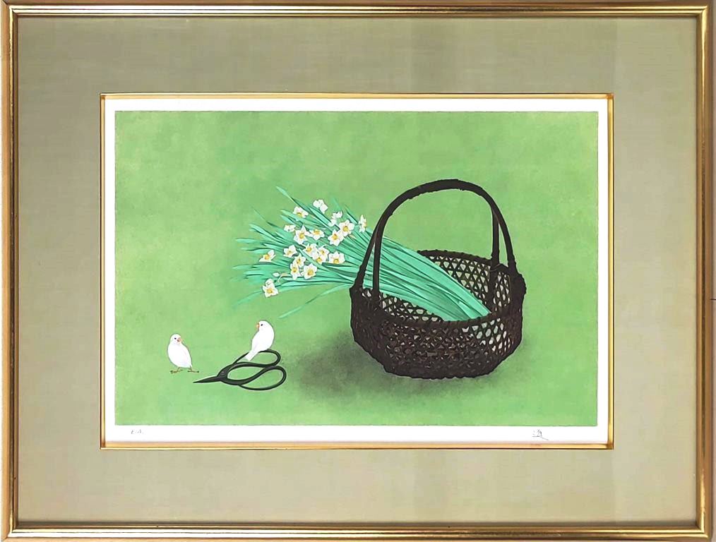 牧 進 「長閑」 リトグラフ