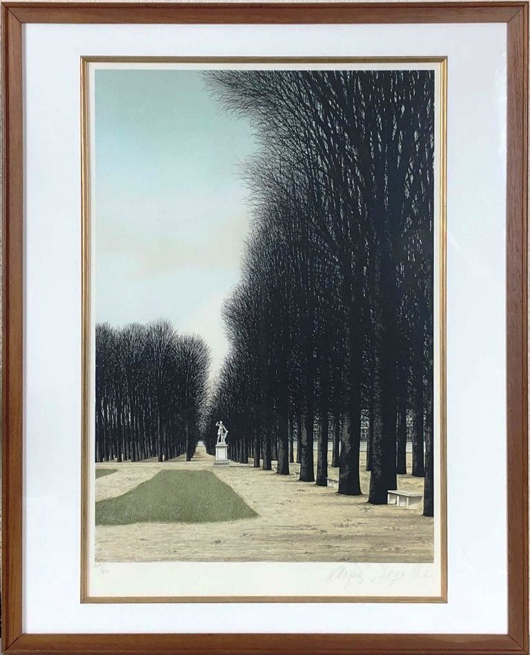 ジャック・デペルト 「ヴェルサイユの並木」 リトグラフ
