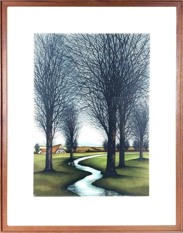 ジャック・デペルト 「せせらぎ」 リトグラフ