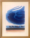 アンドレ・ブラジリエ 「青い雲」 リトグラフ