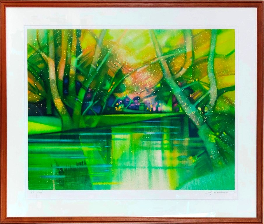 カミーユ・イレール 「水辺」 リトグラフ