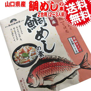 【送料無料】わけあり お試し 鯛めしの素 2合用（2〜3人前）1袋　山口県産【メール便限定⇒全国送料0円】 送料無料 ポッキリ ※包装、お届け日時のご指定、代引き決済は利用不可