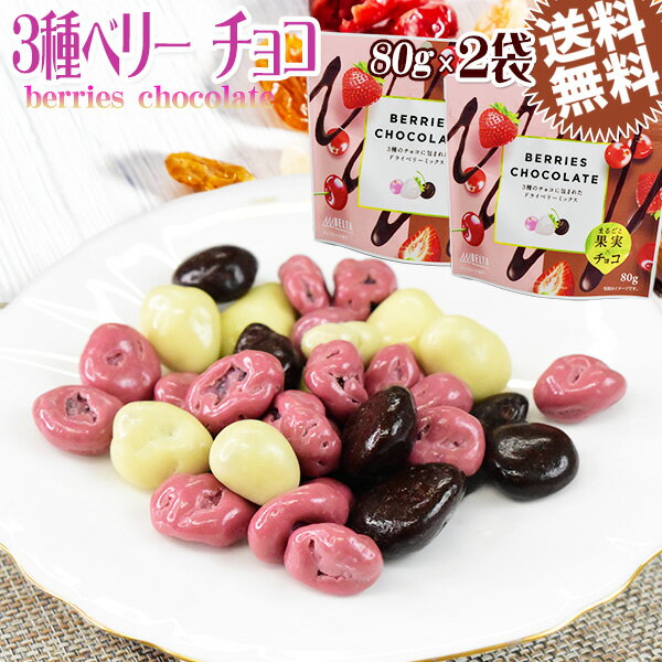 ベリー チョコ 80g×2袋 送料無料 メール便限定 ドライフルーツ チョコレートのサムネイル