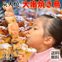 【8月20日以降の発送予定】 国産 炭火焼 手作り 大串焼き鳥 3本 (100g×3) 岩手県産 大きな焼き鳥 常温 送料無料 メール便限定 鶏肉 鶏 とり トリ チキン やきとり 肉 BBQ