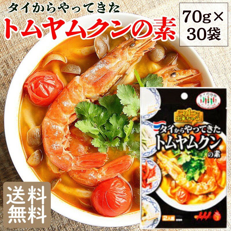 トムヤムクンの素 タイからやってきた 70g×30袋 送料無料 トムヤムクン ピリ辛 タイ料理 スパイス