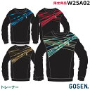 新製品2025年10月下旬 【予約商品】【数量限定】ゴーセン トレーナー W25A02 秋限定 男女兼用(1商品のみネコポス発送可能)テニス、ソフトテニス、バドミントンウエア・ 長袖(入荷次第発送)