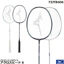 2024年度 ミズノ バドミントンラケット アクロスピード 6 73JTB406 日本バドミントン協会検定合格品【指定ガット代+ガット張り代無料】