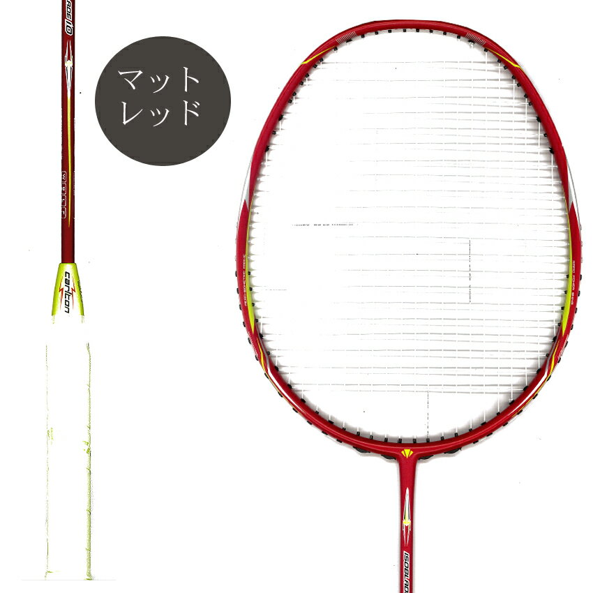 【新入生・初心者向け】英国カールトン バドミントンラケット　ISOBL1.0 ガット張り上げ加工済み