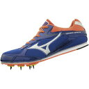 【送料無料】ミズノブレイブウィング3 mizuno ユニセックス 陸上スパイク ブルー×シルバー×オレンジ U1GA1830 05 【スポーツ用品】