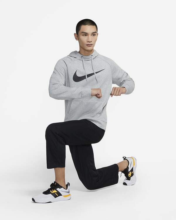 ナイキ パーカー メンズ 送料無料【ナイキ　NIKE】 ナイキ Dri-FIT メンズ プルオーバー トレーニングパーカー CZ2426-063 グレー スウェット