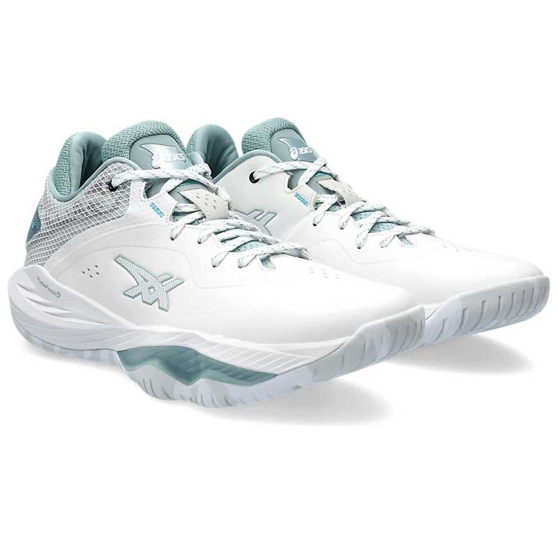 【送料無料】アシックス バスケットボールシューズ ノバ サージュ ロウ ホワイト×ライト asics basketball shoes NOVA SURGE LOW WhitexLight 1061A043-101