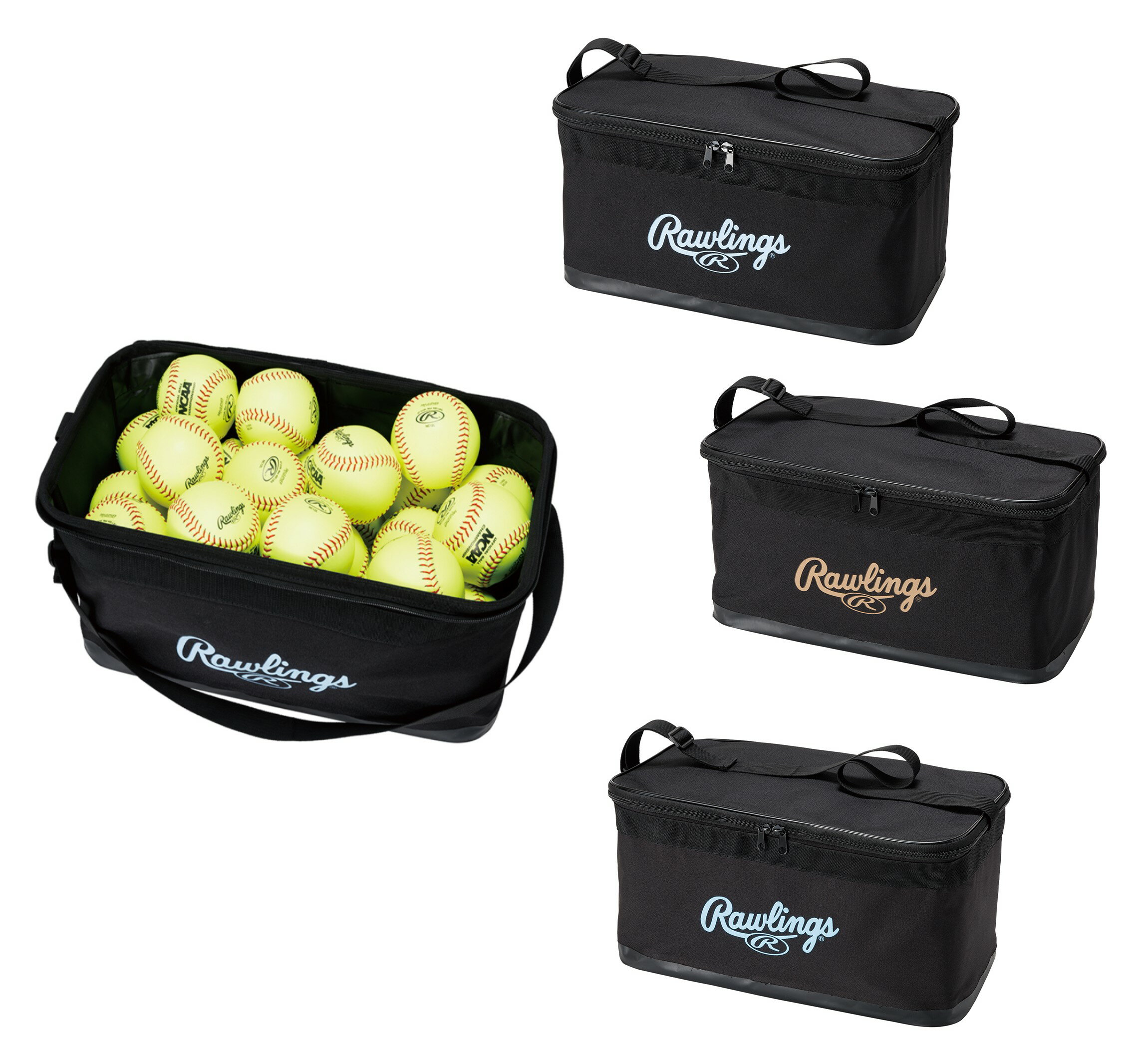 【送料無料】Rawlings ローリングス ボール / マルチバッグL　ブラック/アイスグレー、ブラック/ライトゴールド　ブラック/ライトブルー　EAOL14S03