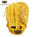 【送料無料】ゼット ZETT 野球 グローブ グラブ 硬式 投手用 右投げ PROSTATUS プロステイタス BPROG611 5400/トゥルーイエロー(4)