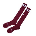 【送料無料】【CANTERBURY (カンタベリー)】 2足セット ラグビー ストッキング オリジナルカラー ソックス ロング 2ライン エンジ ボルドー