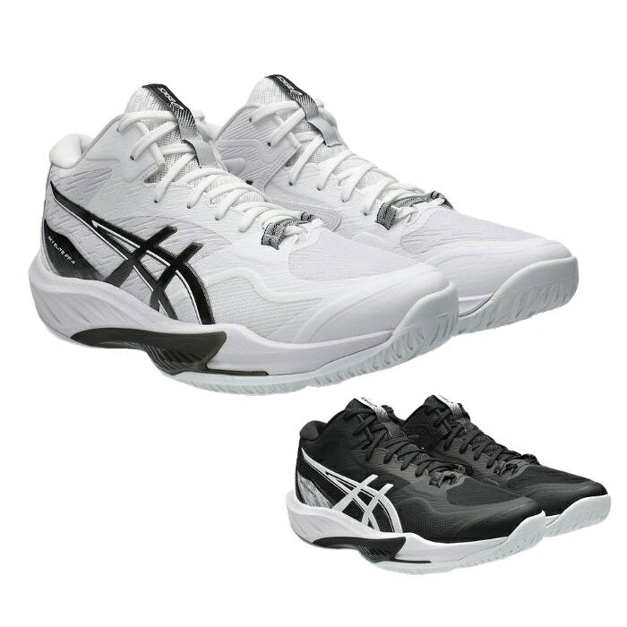 商品名 SKY ELITE FF MT 4 メーカー asics（アシックス） 品番 1053A083 対応競技 バレーボール、ハンドボール、バドミントン、スカッシュなどのインドアスポーツ 足幅 STANDARD（2E相当） カラー White/Black（100） 素材 アッパー：合成樹脂・人工皮革（合成皮革）・合成繊維 アウターソール：ゴム底 主な特徴 ジャンプを支える アップデートされたRISETRUSS構造が、踏み込み時の力を効率よく伝え、力強いジャンプ動作をサポートします。 着地時のクッション性 ミッドソールにはFF BLAST MAXを採用。ジャンプ後の着地時にかかる衝撃をやわらげ、次のプレーへスムーズにつなげます。 高いフィット感 DYNALACINGがシューレースと連動して前足部をしっかりホールド。急なストップや切り返しでも足のブレを抑え、安定したプレーをサポートします。 ミドルカット設計 足首周りを包み込むミドルカット設計により、ジャンプや着地時の安定感を高め、安心してプレーに集中できます。 こんなプレーヤーにおすすめ ・ジャンプを武器に戦うプレーヤー ・ミドルブロッカー、アウトサイドヒッター、オポジットなどジャンプの多いポジション ・中学・高校・大学・社会人でワンランク上のプレーをめざすプレーヤー ・試合終盤まで高いパフォーマンスを維持したい方 ・ホールド感とクッション性を重視したい方