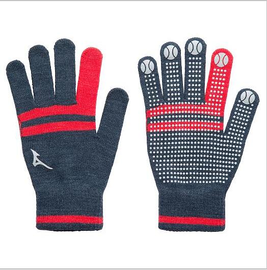 【mizuno(ミズノ)】　ニット手袋　グローバルエリート〈限定モデル〉　グレー(05)/ブラック(09)/ネイビー(14)/レッド(62)　12JYOE52