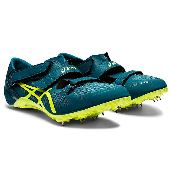 asics (アシックス)　CYBERBLADE 16 (サイバーブレード16)　陸上競技用スパイクシューズ　Velvet Pine/Safety Yellow　1093A134 300