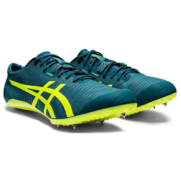 【送料無料】asics (アシックス)　SONICSPRINT ELITE 2　ソニックスプリントエリート2　短距離用スパイク　Velvet Pine/Safety Yellow　 1093A145 300