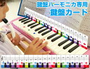 鍵盤ハーモニカ専用鍵盤カード |32鍵盤 ピアノ 音楽 初心者 独学 レッスン 教材