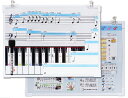 音符カード付きホワイトボード 両面印刷音符カード付き!リズム練習 リズムの練習 五線譜 ホワイトボード 音符マグネット 壁掛 音階 五線ボード 動画 音楽 教材...