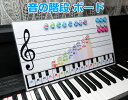 音の階段ボード 音の階段 ピアノ練習 五線ボード 五線譜ホワイトボード 鍵盤カード音符カード 音符マグネット 音符カード ピアノ教材 3歳〜 知育玩具 五線ボー...