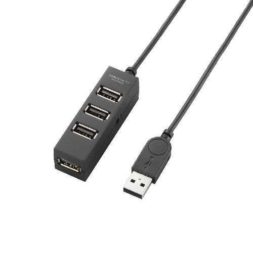 エレコム 　TV用4ポートUSB2.0ハブ U2H-TV003SBK