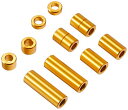 「送料無料」タミヤ ミニ四駆特別企画商品 アルミスペーサーセット 12/6.7/6/3/1.5mm 各2個 ゴールド 95442