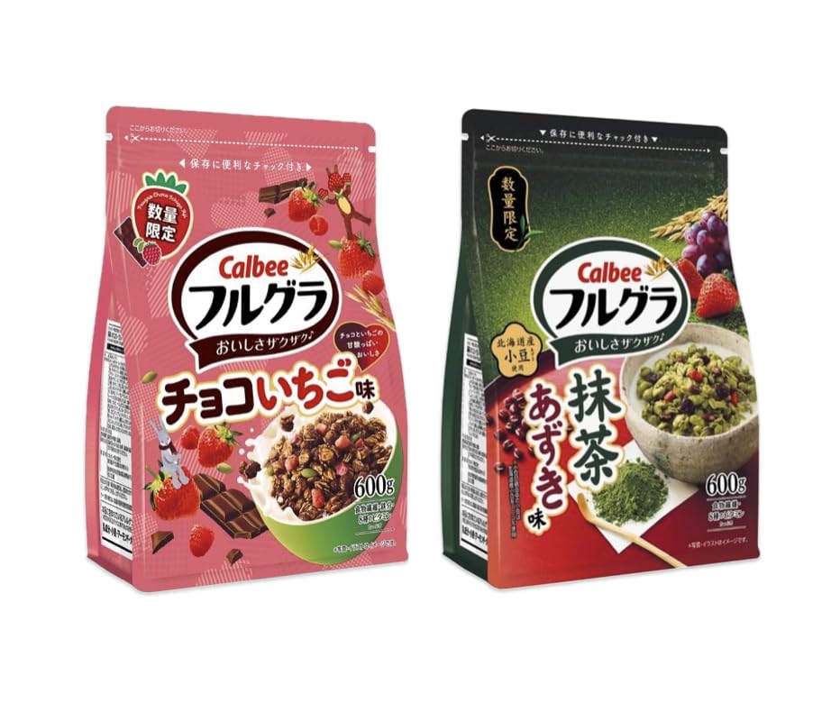 【2袋】フルグラ チョコいちご味 抹茶小豆味 2種セット カルビー