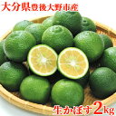 【予約販売】大分県豊後大野市緒方町産 かぼす青果 果実 2kg あねさん工房 自社農園含む指定契約農場産を厳選【送料込】